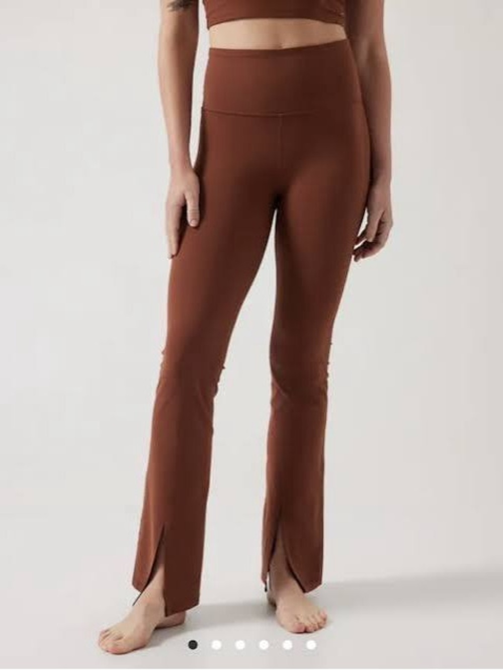 Athleta Elation Split Flare Pant Ancient Mahogany Size Medium